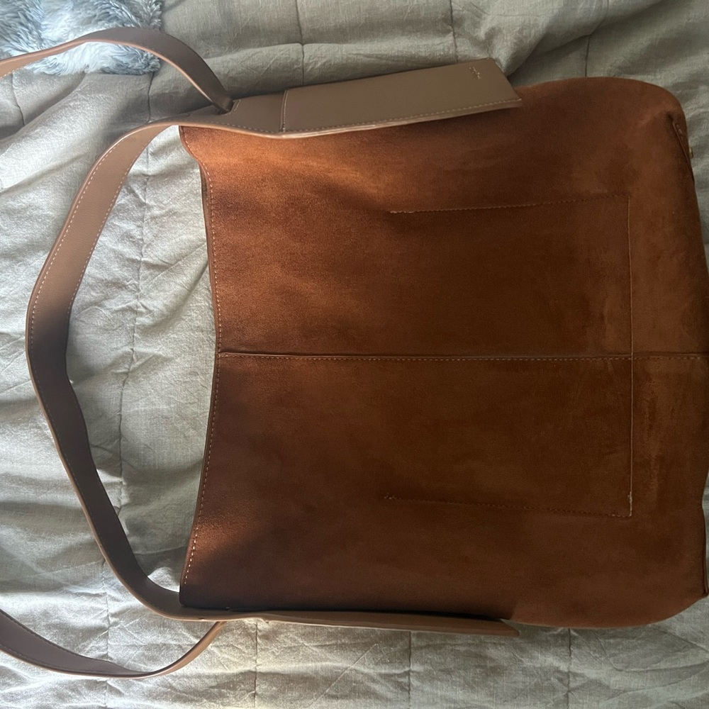 Large Drippy Tote Bag Caramel